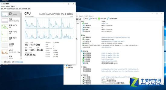 裝上(shàng)i7 7700K後空(kōng)載可(kě)以穩定4.4GHz 滿載降頻到約3.9GHz